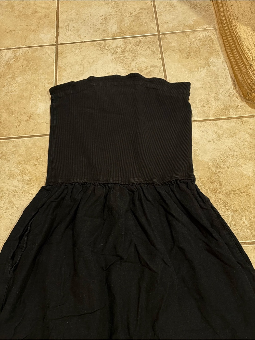 Sincerely Jules Black Strapless Knit Dress